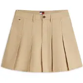 Tommy Hilfiger Tommy Jeans Washed Canvas Pleated Mini Skirt