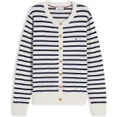 Tommy Hilfiger Fine Knit Jersey Crew Neck Cardigan