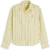 Tommy Hilfiger Blus 'Boxy Fit' gul / svart / vit