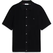Tommy Hilfiger Relaxed Pointelle Short Sleeve Shirt WiTH Linen