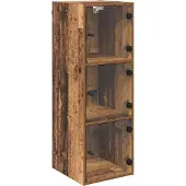 vidaXL Väggskåp Gammalt trä 35 x 37 x 102 cm Konstruerat trä