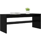 vidaXL TV-skåp Svart Ek 100 x 35 x 40 cm Konstruerat trä