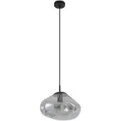 LINDBY Glas pendellampa Lelia , dimbar, Aluminium / grå / zink, Vardagsrum / matsal, Glas, Design, Pendellampa