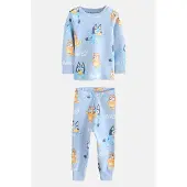 Next Pyjamas ljusblå / mörkblå / orange