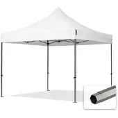 TOOLPORT 3x3 m snabbtält PVC, stål Premium, vit