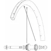 Mavic Kit 12 Front/rear Cosmic Sls 32 Disc Ekrar