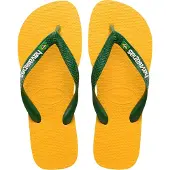 Havaianas - Sandaler och flip-flops - Brasil Logo Pop Yellow för Unisex - Storlek 45 - 46 - Gul