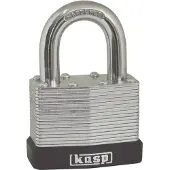 Kasp K13050D Hänglås 50 mm Ny låsning Silver Nyckel