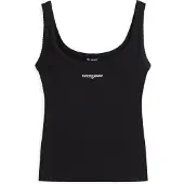 Tommy Hilfiger Topp 'Logo Embroidery Slim Tank' svart / vit