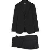 BOSS Two-piece suit in a melange stretch-wool blend
