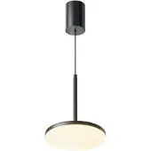 Maytoni Pendellampa Plato, Svart, Vardagsrum / matsal, Aluminium / grå / zink, Modern