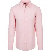 Hugo Boss för män. 50567579 Relegant 6 rosa skjorta (XXL), Casual, Lino, Lång ärm