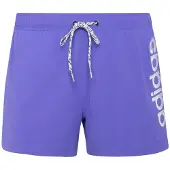 Adidas Stretchiga Stickade 3-tums Badbyxorna Med Logga, storlek Medium