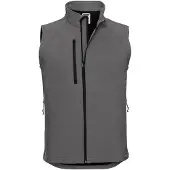 Russell Mens 3 Layer Soft Shell Gilet Jacket (Titanium)