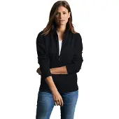 Russell Womens/Ladies Authentic Sweat Jacket (Black)