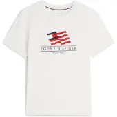 Tommy Hilfiger Wavy Flag Appliqué Jersey T-Shirt