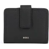 BOSS Leather wallet with logo lettering