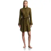 Emporio Armani för kvinnor. EW000817_AF20252 Strandklänning grön (S), Casual, Viskos, Lång ärm
