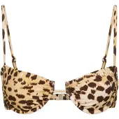 LASCANA Bikiniöverdel beige / kräm / brun