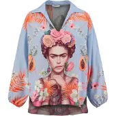 Key Largo Blus 'GALLERY' beige / blå / rosa / röd