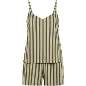 LASCANA Kort pyjamas guld / oliv / pastellgrön