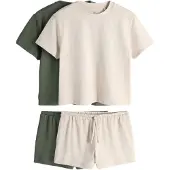 The Set Pyjamas kräm / mörkgrön