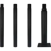 Signal Construct Belysningsstolpe, prefabricerad, 4 m, svart