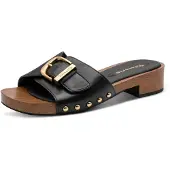 Tamaris Pantolette guld / svart