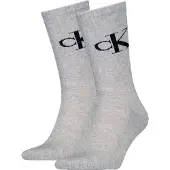Calvin Klein 2 Pack Soft Cotton Stretch Crew Socks