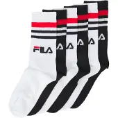 FILA Sportsockor röd / svart / vit
