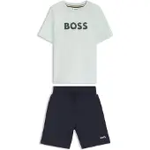 BOSS Kids' T-shirt and shorts set with logo details