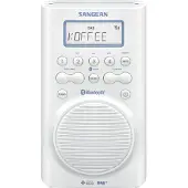 Sangean Duschradio H205 DAB+, FM Vattentät Vit