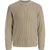 Jack & Jones Tröjor JJEDOVER KNIT CREW NECK man - Beige - EU L