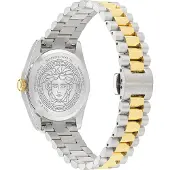 Versace Lyxig Kvartsarmbandsur VEOE00425 Guld Rostfritt Stål Analog silver/gyllene