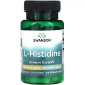Swanson Health L-Histidin, 500 mg, 60 vegetabiliska kapslar