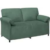vidaXL 2-sits soffa Havgrön 158 x 83 x 95 cm Sammet