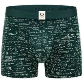 Adam Boxershorts 'Maths Pro' sand / mörkgrön