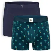 Adam Boxershorts nattblå / cyanblå