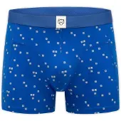 Adam Boxershorts 'Keyboard' blå / mörkgrå / vit