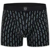Adam Boxershorts 'Black Trouts' himmelsblå / svart