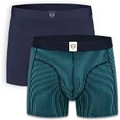 Adam Boxershorts marinblå / smaragd / svart