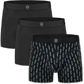 Adam Boxershorts 'Trouts' opal / svart