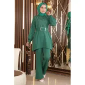 Turkishsouq Pärl Sten Detailed Set Smaragdgrön