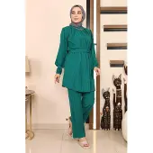 Turkishsouq Kedja Detailed Set Smaragdgrön