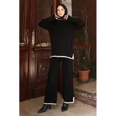 Turkishsouq Slits Detailed Stickade plagg Kostym Svart