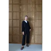 Turkishsouq Skrynklig Textured Kimono Kostym Svart