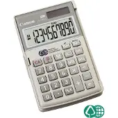Canon LS-10TEG - Fickkalkylator - 10 siffror - solcellspanel, batteri - konstgrå