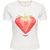 ONLY T-shirt grön / röd / vit