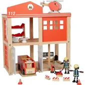 Small Foot stor brandstation med tillbehör