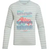 Craghoppers Barn Klädeskrabba Nosilife Randig Långärmad T-shirt (Nimbus Blå)